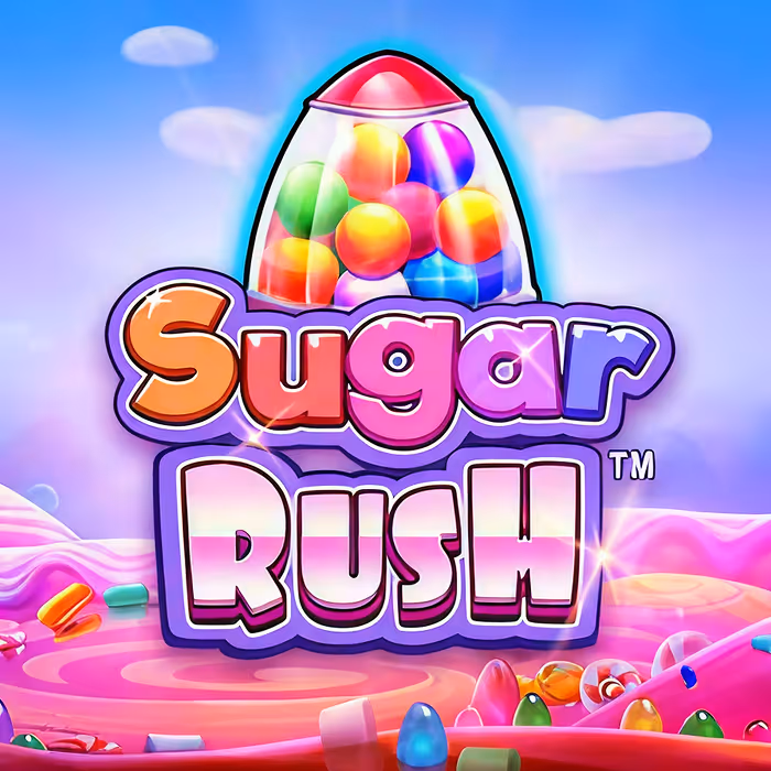 Sugar Rush sweet-themed slot with multiplier positions